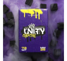 Вугілля кокосове для кальяну Unity (Юніті) (72 Кубики) (1 кг) (В упаковці)