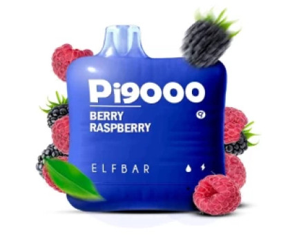 Одноразовая электронная сигарета Elf Bar Pi Berry Raspberry (Ягода Малина) (9000 Затяжек)
