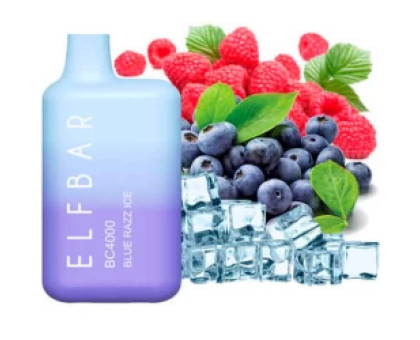 Одноразовая электронная сигарета Elf Bar BC Blue Razz Ice (Блу Разз Лед) (4000 Затяжек)