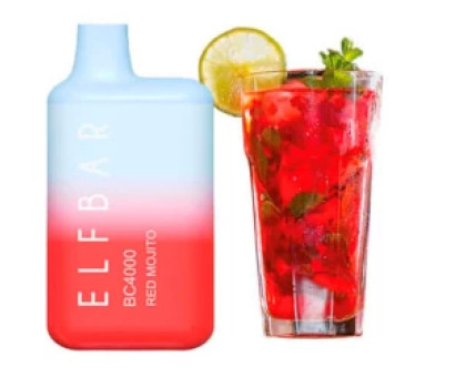 Одноразовая электронная сигарета Elf Bar BC Red Mojito (Красный Мохито) (4000 Затяжек)