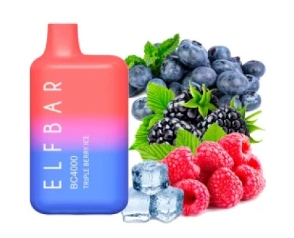 Одноразовая электронная сигарета Elf Bar BC Triple Berry Ice (Трипл Ягода Лед) (4000 Затяжек)