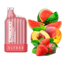 Одноразова електронна сигарета Elf Bar CR Peach Strawberry Watermelon (Полуниця Кавун Персик) (5000 Затяжок)