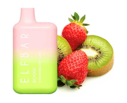 Одноразовая электронная сигарета Elf Bar BC Strawberry Kiwi (Клубника Киви) (4000 Затяжек)
