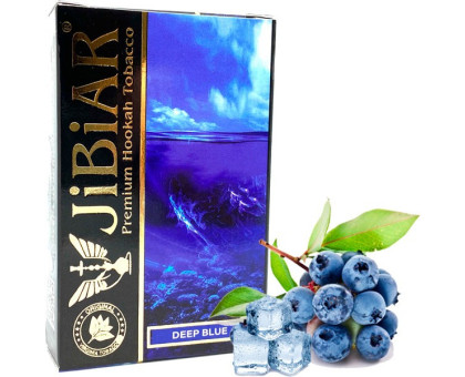 Табак для кальяна Jibiar Deep Blue / Дип Блю 50 грамм(срок годности истек)