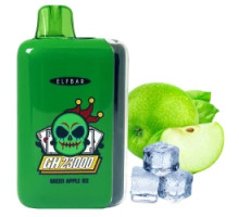 Одноразовая электронная сигарета Elf Bar GH Green Apple Ice (Зеленое Яблоко Лед) (23000 затяжек)