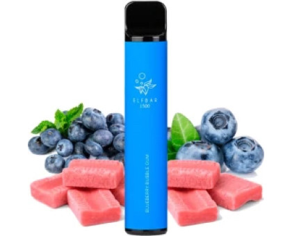 Одноразовая электронная сигарета Elf Bar Blueberry Bubble Gum (Черника Бабл Жвачка) (1500 Затяжек)
