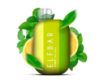Одноразова електронна сигарета Elf Bar Ri Mint Lemon (М'ята Лимон) (3000 Затяжок)