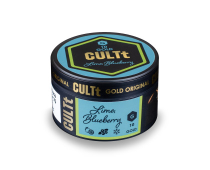 Тютюн для кальяну CULTt Gold C10 Blueberry Lime Ice (Лайм Чорниця Льод) 100 грам