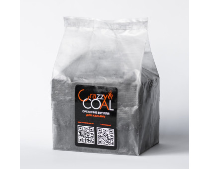 Вугілля горіхове для кальяну Crazzy Coal (Крейзі Коал) (36 Кубика) (0.5 кг) (Без упаковки)