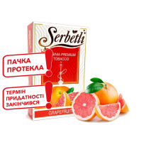Табак для кальяна Serbetli Grapefruit / Грейпфрут 50 граммм(потекшая пачка / срок годности истек)