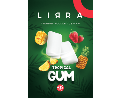 Табак для кальяна Lirra Tropical Gum (Тропическая Жвачка) 50 грамм (протекание / повреждения картону)