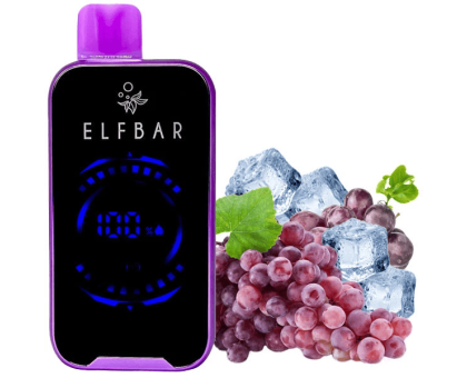 Одноразовая электронная сигарета Elf Bar FS Grape Ice (Втноград Лед) (18000 затяжек)