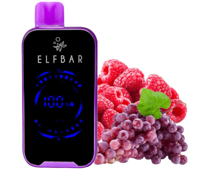 Одноразовая электронная сигарета Elf Bar FS Grape Raspberry (Виноград Клюква) (18000 затяжек)
