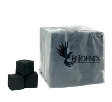 Вугілля кокосове для кальяну Phoenix (Фенікс) (64 Кубики) (1 кг) (Без упаковки)