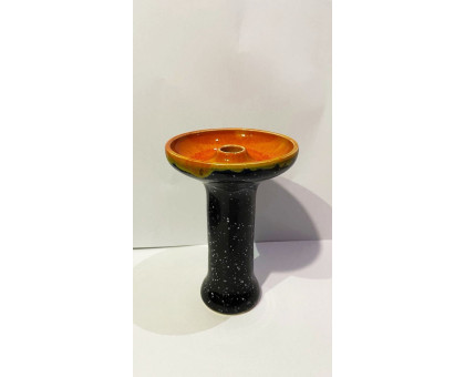 Чаша для кальяна 2×2 Medium Orange глянец (Оранжевая в белую точку)