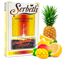 Табак для кальяна Serbetli California Love / Калифорния лав 50 грамм(Потекшая пачка / срок годности истек)