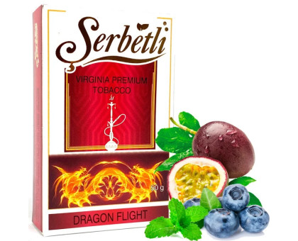 Табак для кальяна Serbetli Dragon Flight / Полет Дракона 50 грамм(Потекшая пачка / срок годности истек)