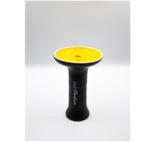 Чаша для кальяна 2×2 Medium Black Yellow Matt(Черно-желтый мат)