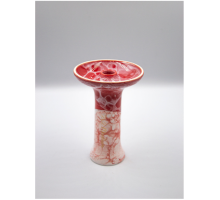 Чаша для кальяна 2×2 Medium Red and White Mramor (Красно-Белый)