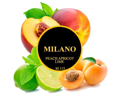 Табак для кальяна Milano Peach Apricot Lime M115 (Персик Абрикос Лайм) 50 грамм