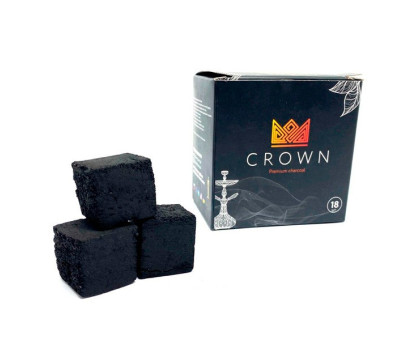 Вугілля для кальяну Crown 0.250 (18шт) великий кубик