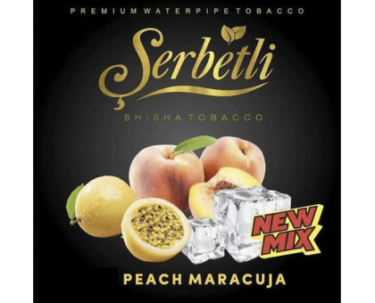 Табак для кальяна Serbetli Peach Maracuja / Персик маракуйя 50 грамм (истек срок / потекшая)