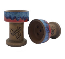 Чаша для кальяну Gusto Bowls Rook Blue red (Синій червоний)