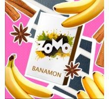 Тютюн для кальяну Zomo(Зомо) Banamon / Банамон (десертне поєднання банана з корицею) 50 грам