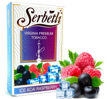 Табак для кальяна Serbetli Ice Acai Raspberry / Малина Асаи Лед 50 грамм