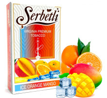 Табак для кальяна Serbetli Ice Orange Mango / Ледяной Апельсин Манго 50 грамм(Потекшая пачка / срок годности истек)