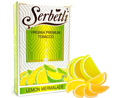 Тютюн для кальяну Serbetli Lemon Marmelade / Лимонний Мармелад 50 грам