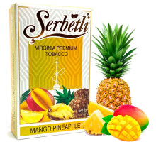 Табак для кальяна Serbetli Mango Pineapple / Манго Ананас 50 грамм(Потекшая пачка / срок годности истек)