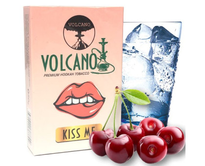Табак для кальяна Volcano Kiss me / Микс Черешни, Сладкой Жвачки и Ледяной Ментол 50 грамм