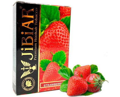Тютюн для кальяну Jibiar Strawberry / Полуниця 50 грам