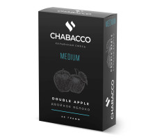 Тютюн для кальяну Chabacco Double Apple (Подвійне Яблуко) Medium 50 г