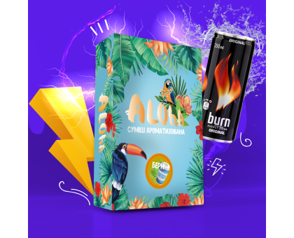 Безнікотинова Суміш Aloha Burn (Алоха Берн) 100 грам