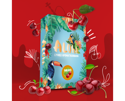 Безнікотинова Суміш Aloha Cherry (Алоха Вишня) 100 грам