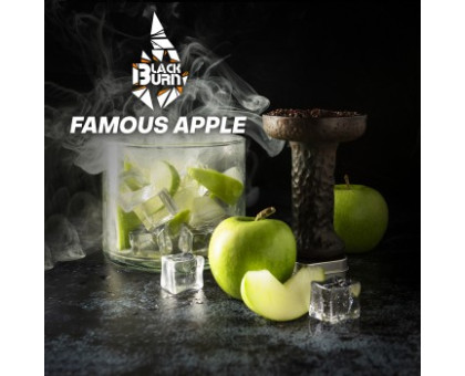 Тютюн для кальяну Black Burn Famous Apple (Зелене Яблуко) 100 грам