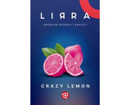 Табак для кальяна Lirra Crazy Lemon/ (Лимон) 50 грамм(срок годности истек)