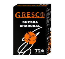 Вугілля горіхове для кальяну Gresco (Греско) (72 шт Під Калауд) (1 кг) (В упаковці)