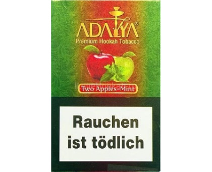 Табак для кальяна Adalya Two Apples Mint / Двойное яблоко мята 50 грамм
