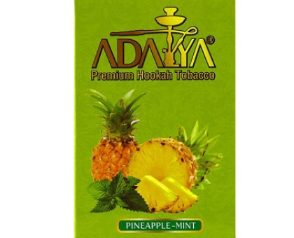 Табак для кальяна Adalya Pineapple Mint / Ананас мята 50 грамм ( Потекшая пачка ) 