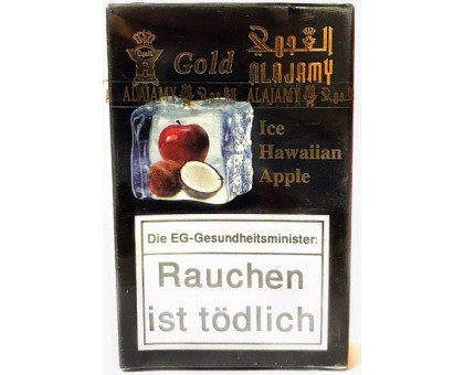 Тютюн для кальяну Al Ajamy Gold Ice Hawaiian Apple / Крижаний кокос 50 грам