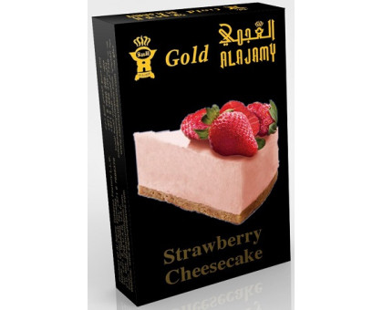 Тютюн для кальяну Al Ajamy Gold Strawberry Cheese Cake / Полуничний сирний пиріг 50 грам