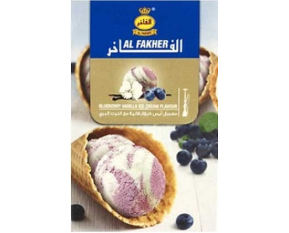 Тютюн для кальяну Al Fakher Blueberry Vanilla Ice Cream / Ванільно Чорничне Морозиво 50 грам