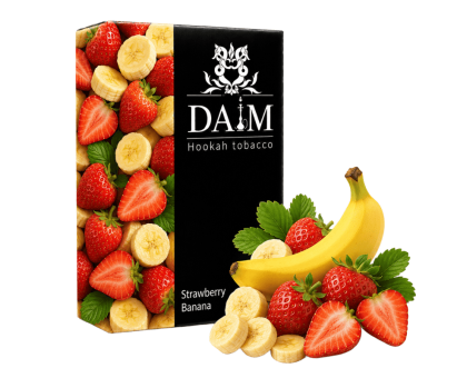 Тютюн для кальяну Daim Strawberry Banana (Полуниця Банан) 50 грам