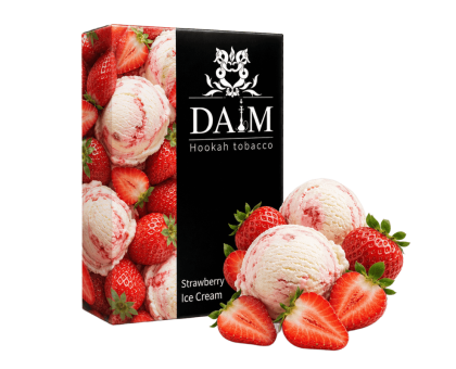 Тютюн для кальяну Daim Strawberry Ice Cream (Полуниця Морозиво) 50грам