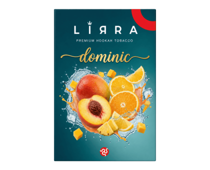 Табак для кальяна Lirra Dominic (Манго Персик Цитрус Лед) 50 грамм