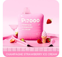 Одноразовая электронная сигарета Elf Bar Pi Champagne Strawbwerry Ice Cream (Шампань Клубника Мороженое) (7000 Затяжек)