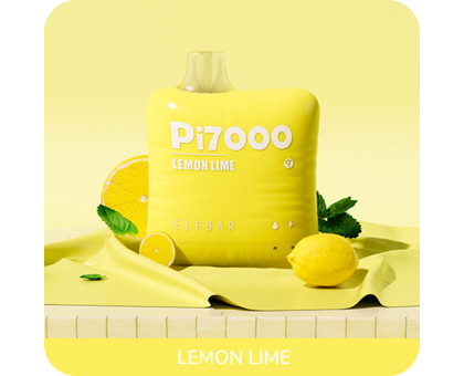 Одноразовая электронная сигарета Elf Bar Pi Lemon Lime (Лимон Лайм) (7000 Затяжек)